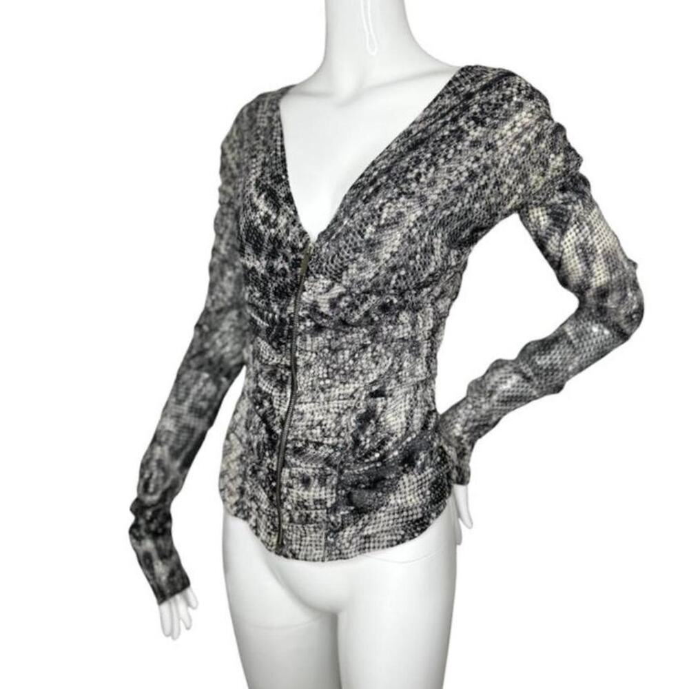 Roberto cavalli 2000s silver scales